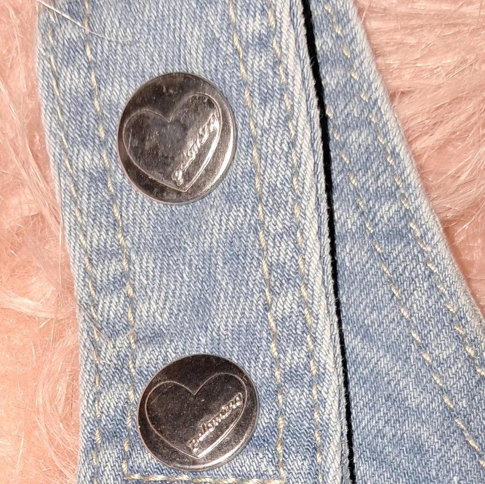 Palomino Denim Dress with Cherry Embroidery - Picture 3 of 7